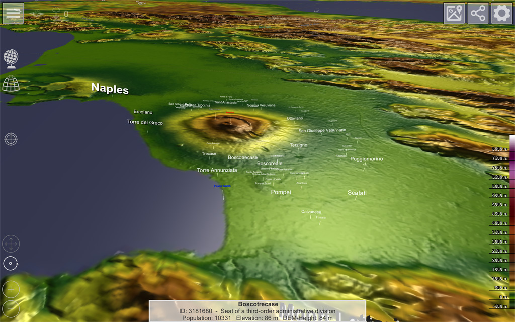 GlobeViewer - Regional Map: Close-Up 3D Model GlobeViewer - Regional Map: Close-Up 3D Model