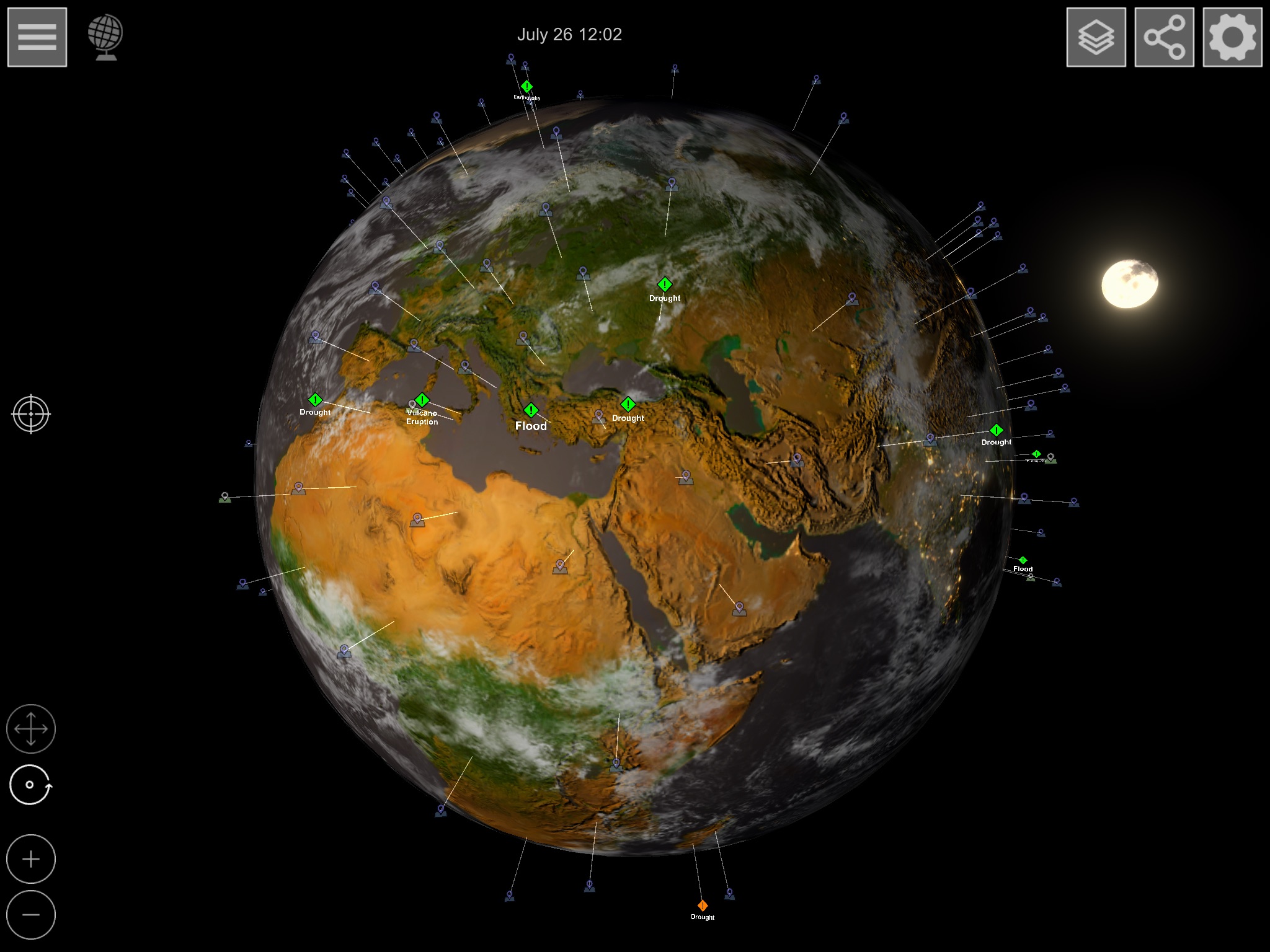 GlobeViewer: ग्लोब व्यू